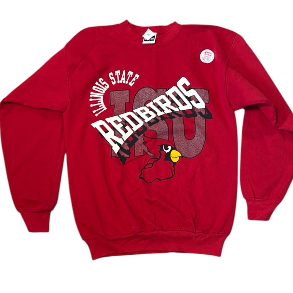 90s throwback Illinois State University Redbirds Red Sweatshirt